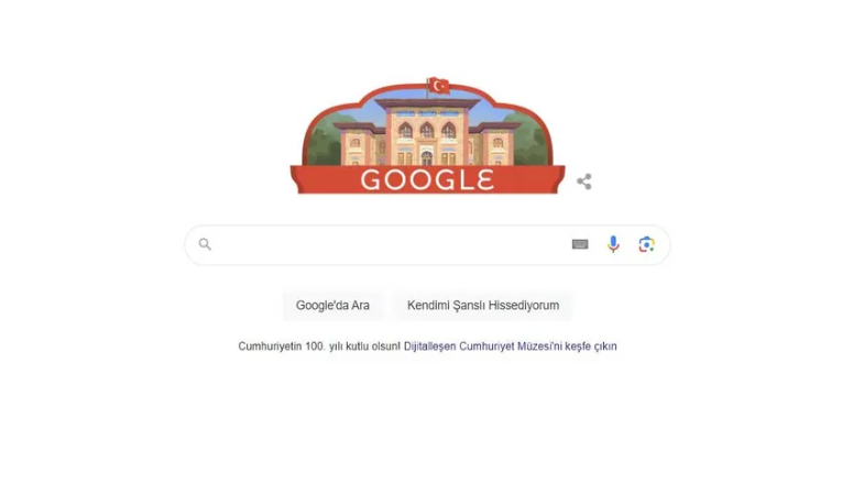 Google’dan Cumhuriyet’in 100’üncü yılına özel ‘doodle’