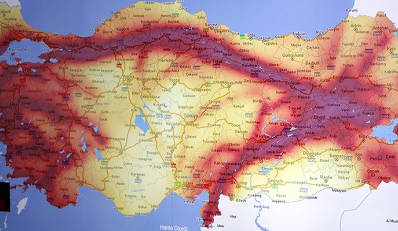 Türkiye'de depreme en duyarlı