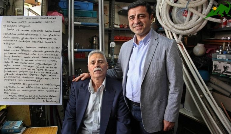 Selahattin Demirtaş babasının taziyesi için teşekkür mesajı yolladı