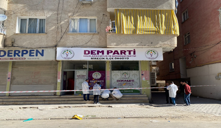 DEM Parti bürosuna silahlı saldırı: 14 mermi isabet etti