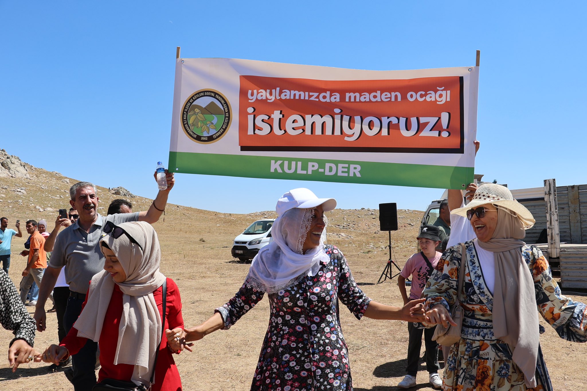 Hasandin’de madene karşı miting: Yaylamızı kimseye vermeyiz