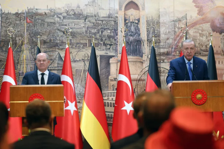 Erdoğan ve Scholz’dan ortak basın toplantısı: ‘İsrail konusunda farklı fikirlere sahibiz’