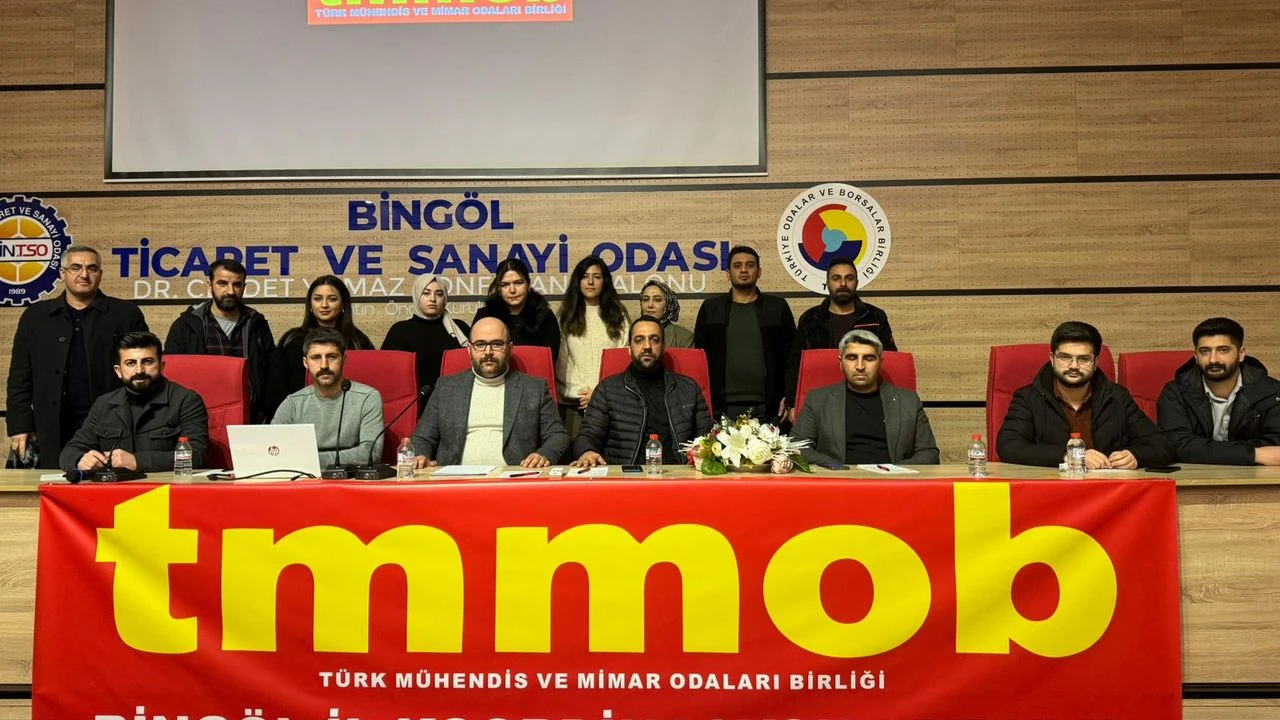 TMMOB Bingöl, deprem hazırlıkları için harekete geçiyor