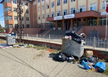 Bingöl Ekinyolu İlkokulu'nda Çöpler Cumadan Beri Alınmıyor! Veliler Tepkili