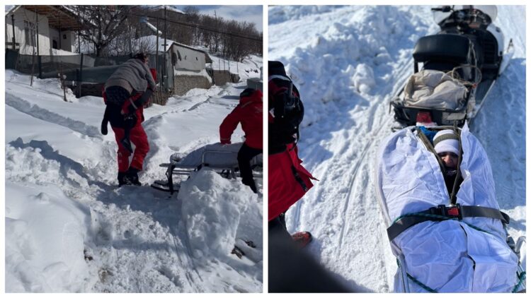 Bingöl’de kış mesaisi: AKUT ekipleri yatalak hastayı kar motoruyla kurtardı