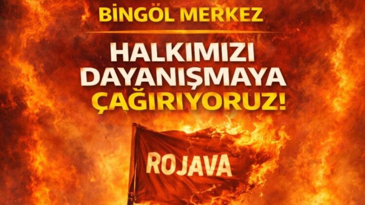 Bingöl'de Rojava için dayanışma çağrısı