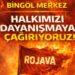 Bingöl'de Rojava için dayanışma çağrısı