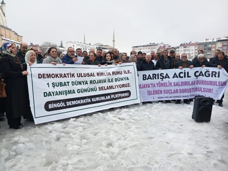 Dünya Rojava ile Dayanışma Günü: Bingöl’den yüzler barış için haykırdı