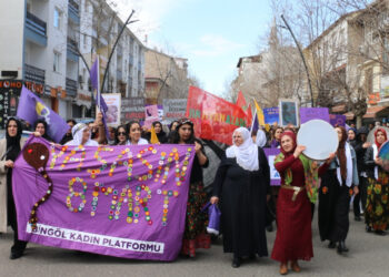 Kadınlar Bingöl'den seslendi: Yaşasın 8 Mart!